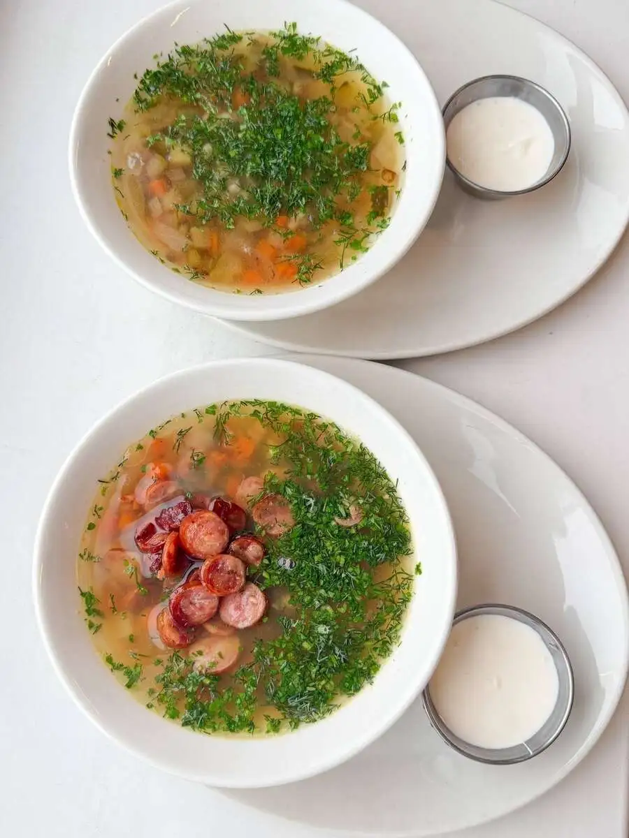 БО Рассольник с курицей и сметаной 250/20 гр.