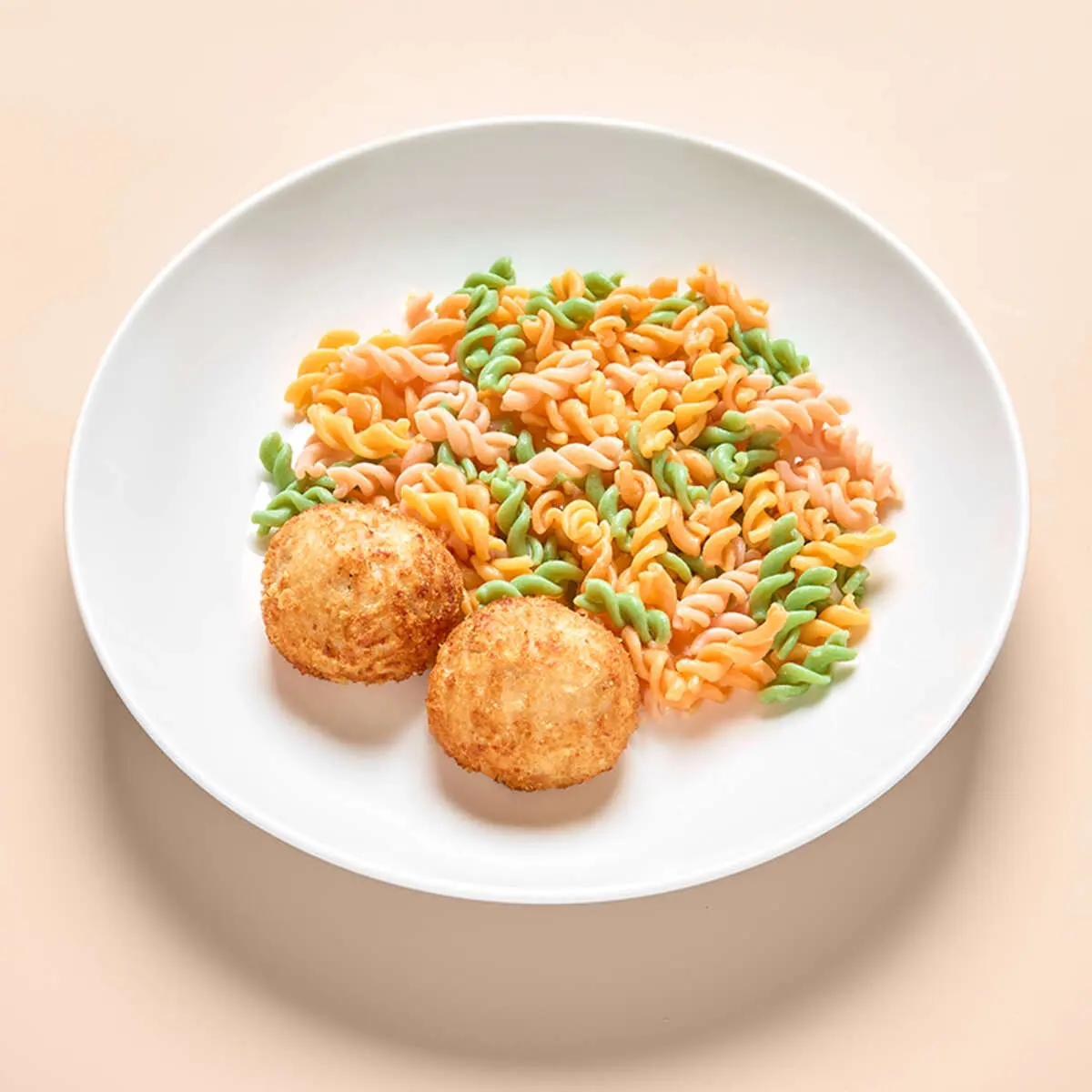 Куриные котлетки с макаронами