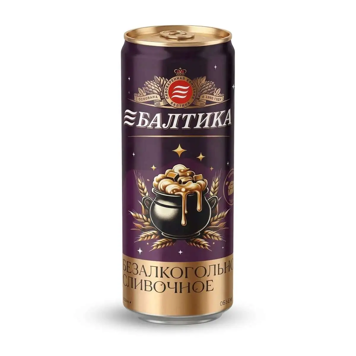 Сливочное пиво б/а ж/б 0,33