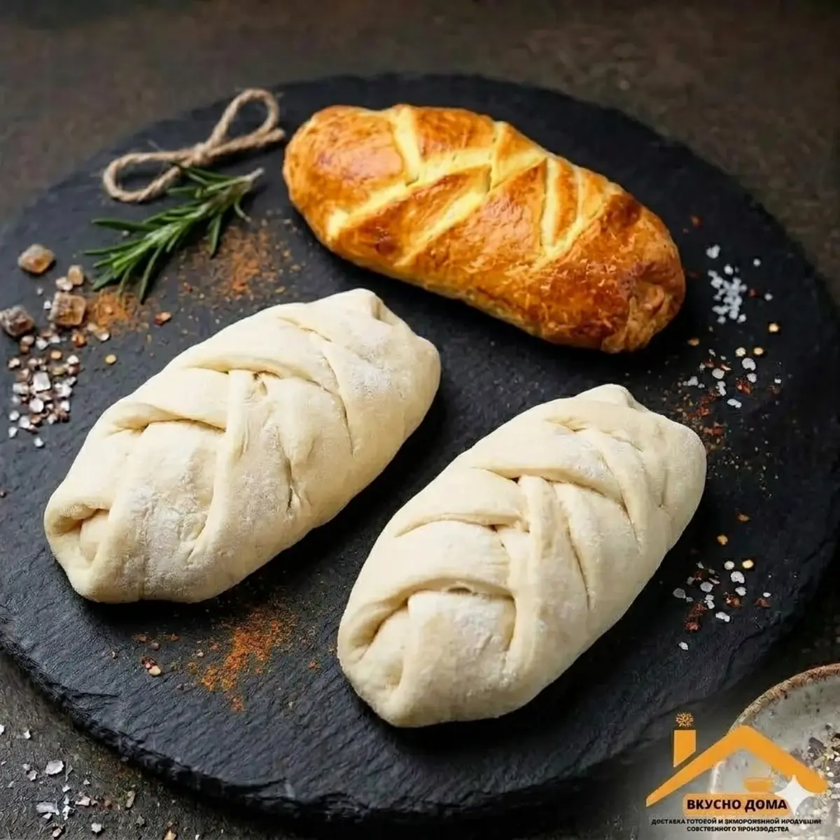 Сосиска в тесте с сыром и специями (2шт по 150гр)