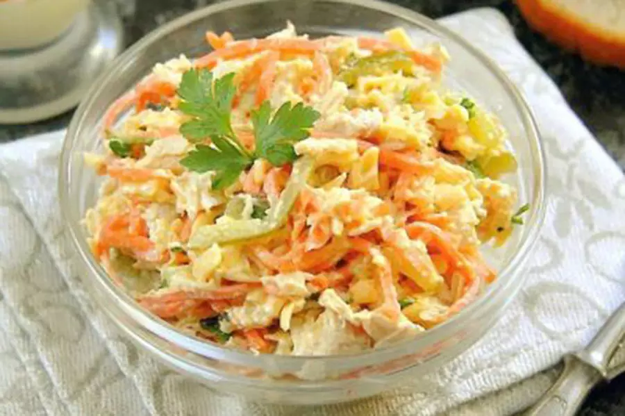 Салат "Лисичка"