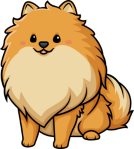 Medium small 5 kawaii dog