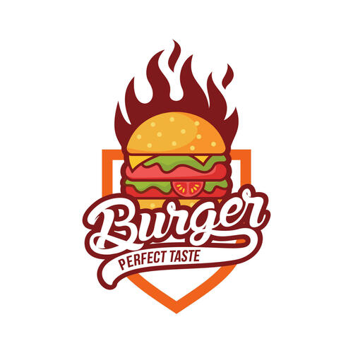 Medium vecteezy burger logo design template vector illustration 7923442